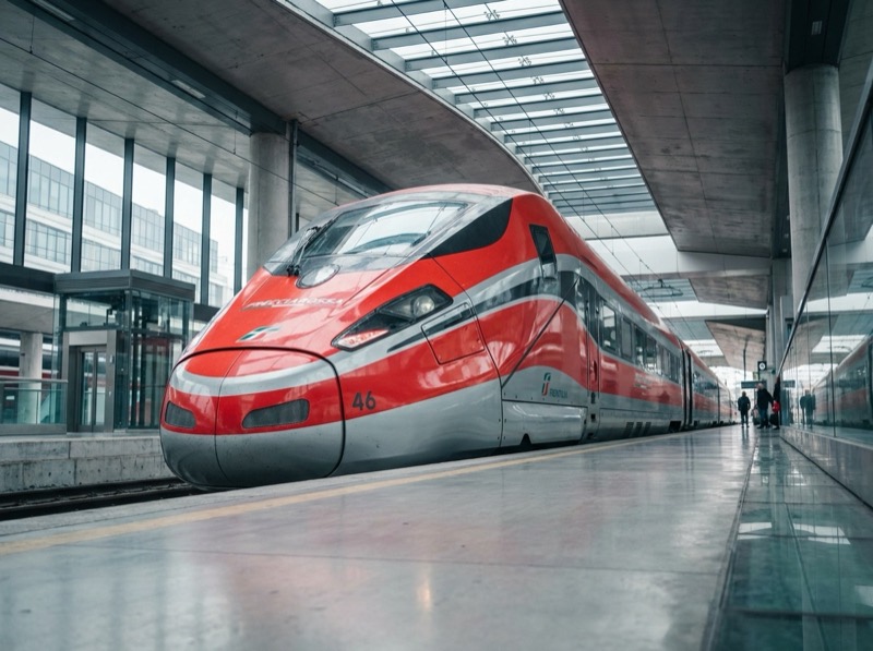 Trenitalia Frecciarossa 1000 at a platform