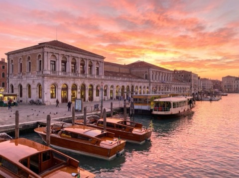 Venezia Santa Lucia station on the Grand Canal